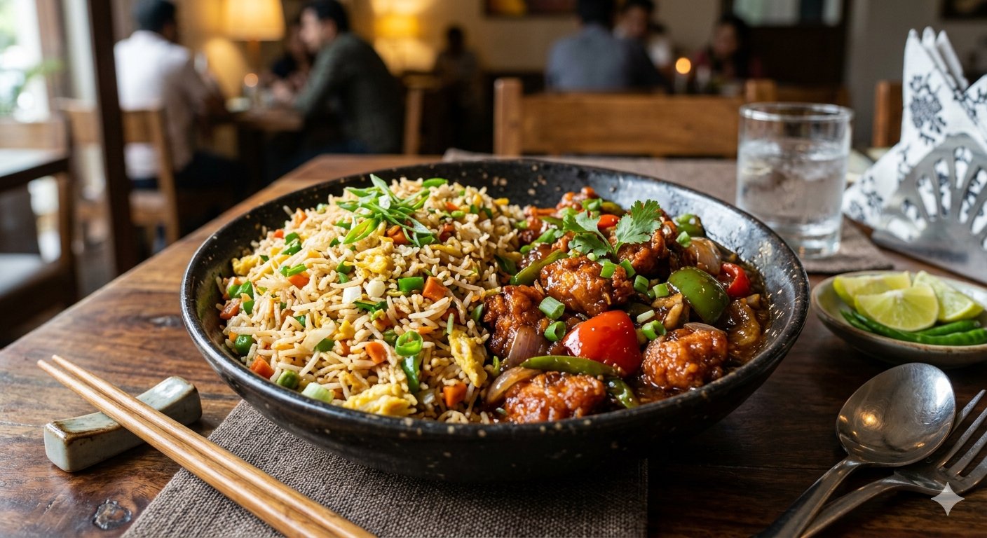 Fried Rice and Chilli Chicken (Combo)